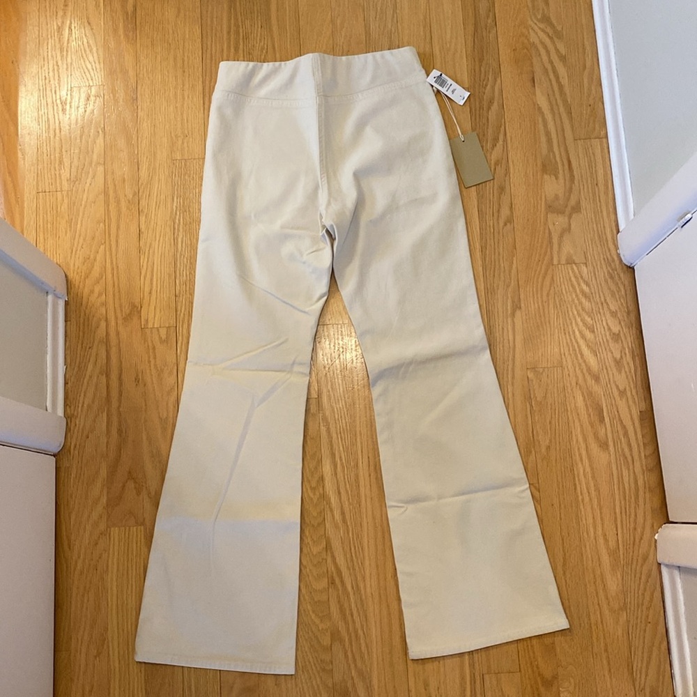 Aritzia Wilfred Goodtime Pant - Cream Soft Pull On Flared Pants